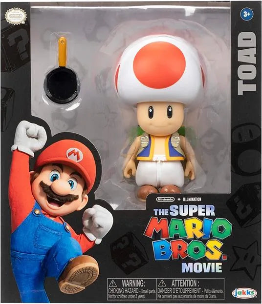Super Mario Bros. Movie – Action figure Nintendo di Toad 13 cm | 16cm x 19cm x 9cm