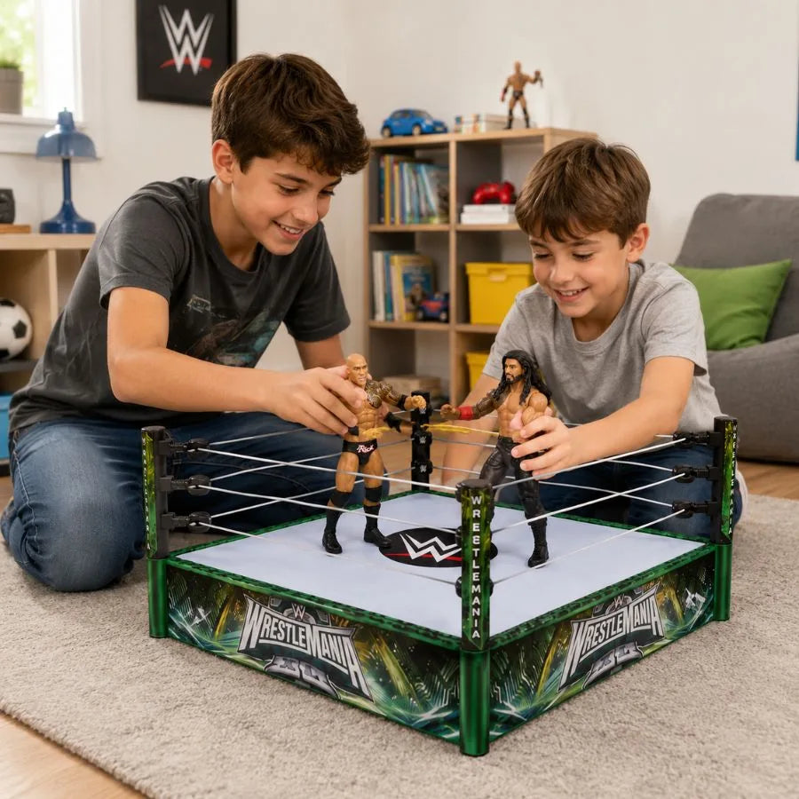 WWE Regole della Bloodline - Set ring e 2 personaggi inclusi - Mattel | 53cm x 8cm x 35cm
